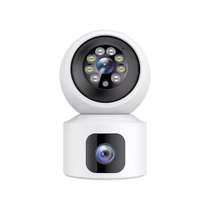 Caméra de Surveillance 360° à Double Objectif – Sécurité Totale à Portée de Main.