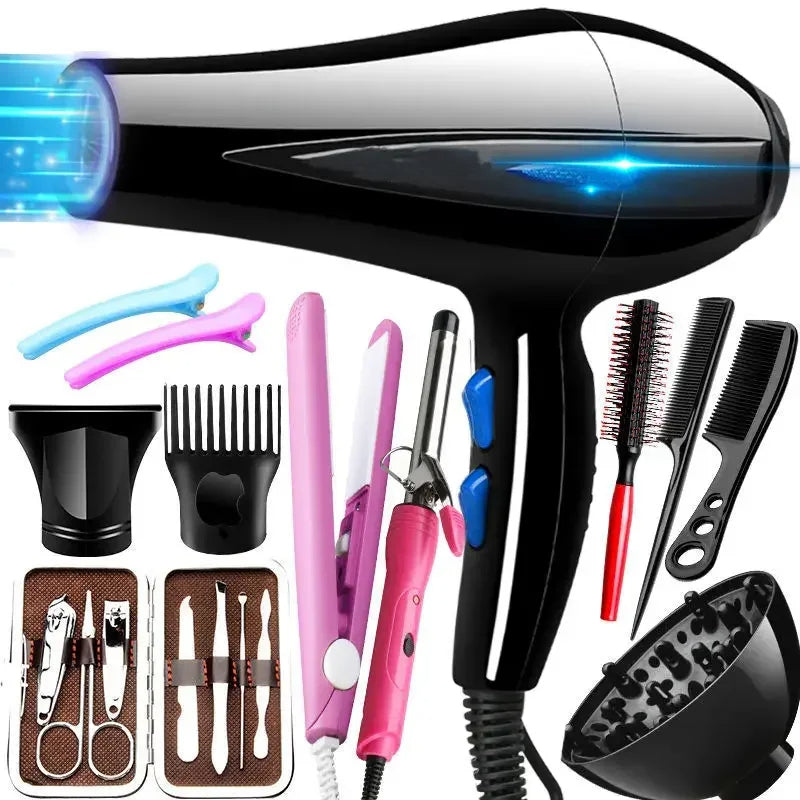 Sèche-Cheveux Électrique 5-en-1 – Séchage & Coiffage Sans Compromis