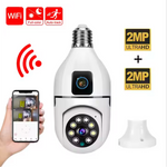 Caméra Ampoule Double Vision 360° - Meilleur Qualité