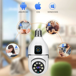 Caméra Ampoule Double Vision 360° - Meilleur Qualité