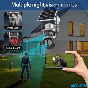 Caméra de Surveillance Solaire PTZ HD – 4G/WiF