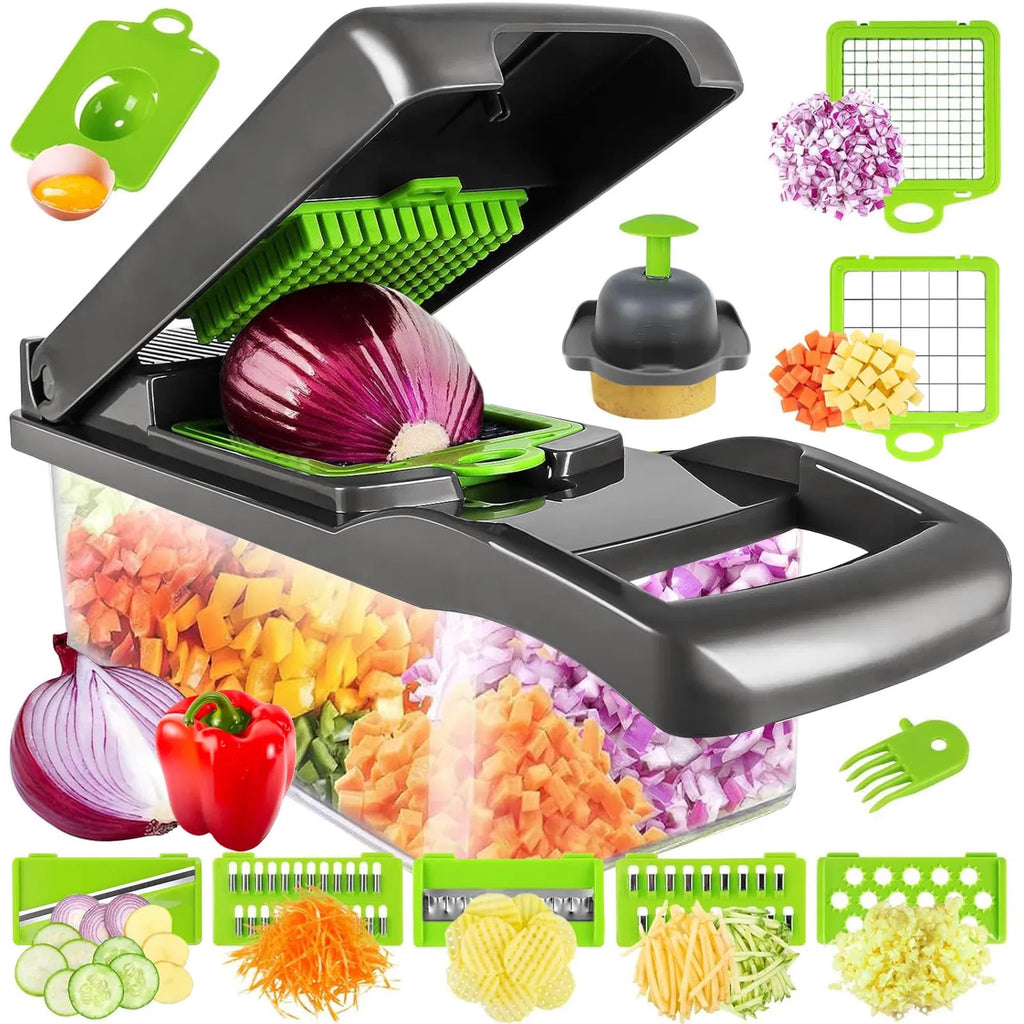 COUPE-LÉGUMES MANUEL COUPE-MANDOLINE 12 EN 1 (Copie)